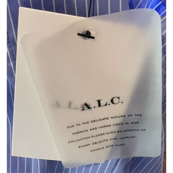 A.L.C. Monica Dress in Vitality Blue & White NWT Size 8 - Picture 5 of 6